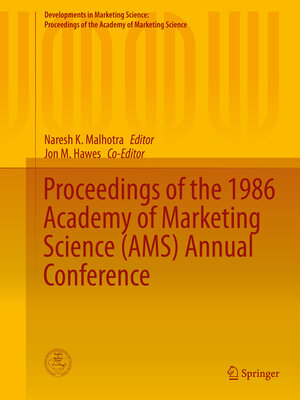 cover image of Proceedings of the 1986 Academy of Marketing Science (AMS) Annual Conference